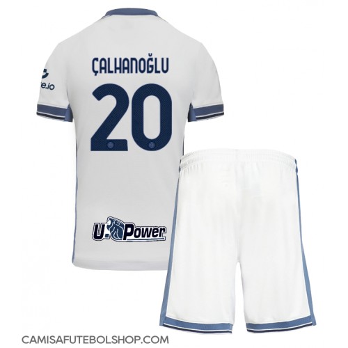 Camisa de time de futebol Inter Milan Hakan Calhanoglu #20 Replicas 2º Equipamento Infantil 2024-25 Manga Curta (+ Calças curtas)